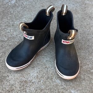 Xtratuf Kids' Black Waterproof Slip-On Rain Boots